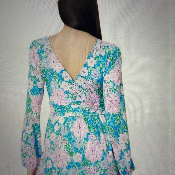 Lilly Pulitzer Riza Long Sleeve Romper Sz L - Picture 10 of 11